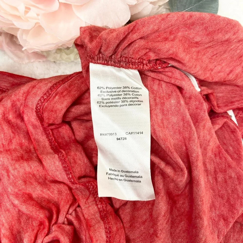 Motherhood Maternity Holiday Long Sleeve T-Shirt Red Large - Picture 7 of 8